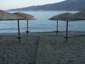 beach umbrellas
