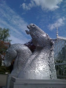 kelpies at the kibble