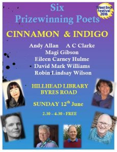 magi gibson and cinnamon and indigo poetry reading