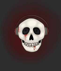 a night of horror logo by holly woods