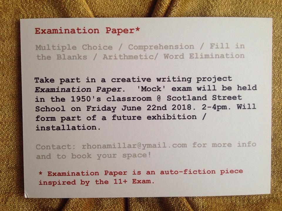 Examination Paper