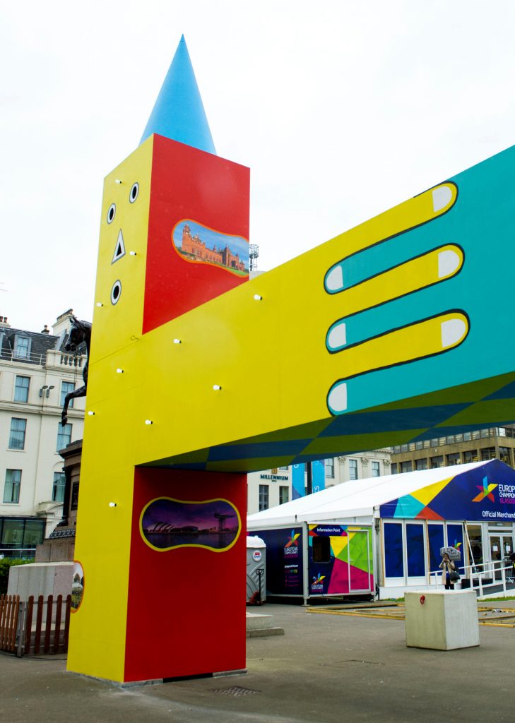 31/07/18 GEORGE SQUARE The Beats Per Minute art installation in George - GLASGOW