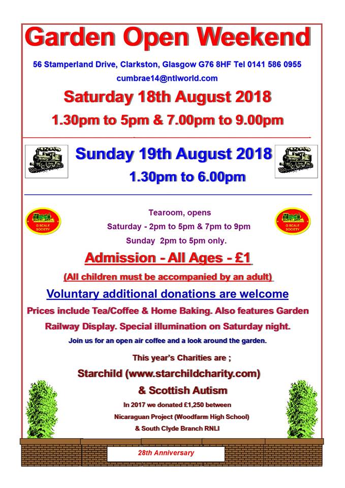 garden open weekend