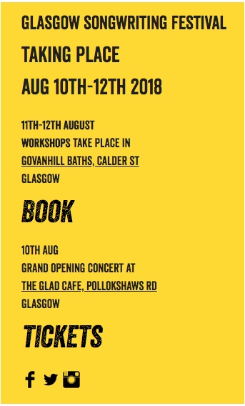 glasgo song writing festival