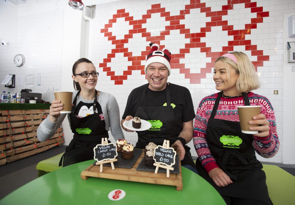 Martha's Festive Pop Up on Byres Road in Glasgow's West End.