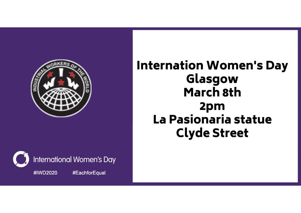international womens day march glasgow