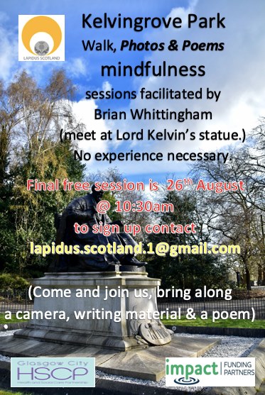 26 aug walk brian kelvingrove