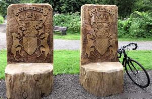 Carved Seats at Castle Semple