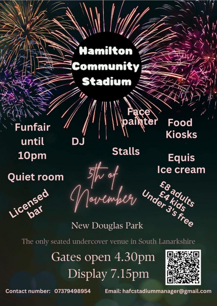 hamilton community park bonfire