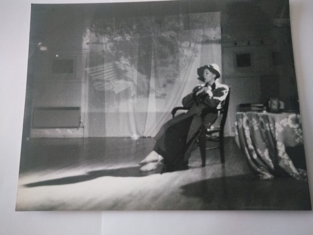Dance piece In the Picture. Edinburgh 1989 Backdrop. Photo inspired by one by Henri Cartier Bresson.