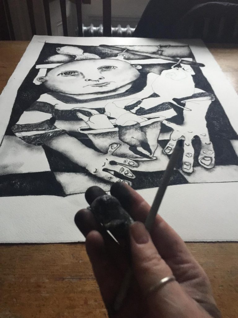 Last piece of art by Jackie Marno- McGoldrick